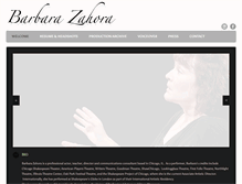 Tablet Screenshot of barbarazahora.com